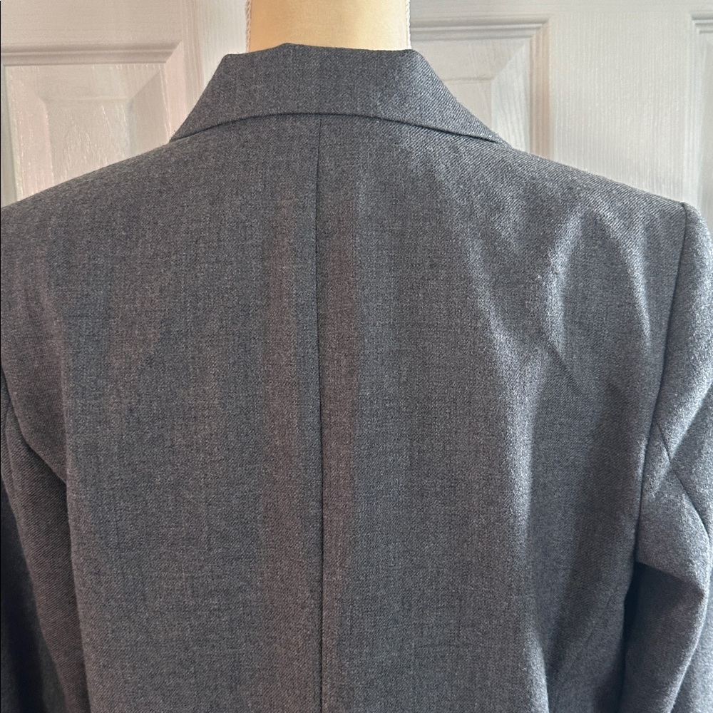 Pendleton Virgin Wool Gray Blazer Jacket Size 8 Petite - Picture 7 of 10